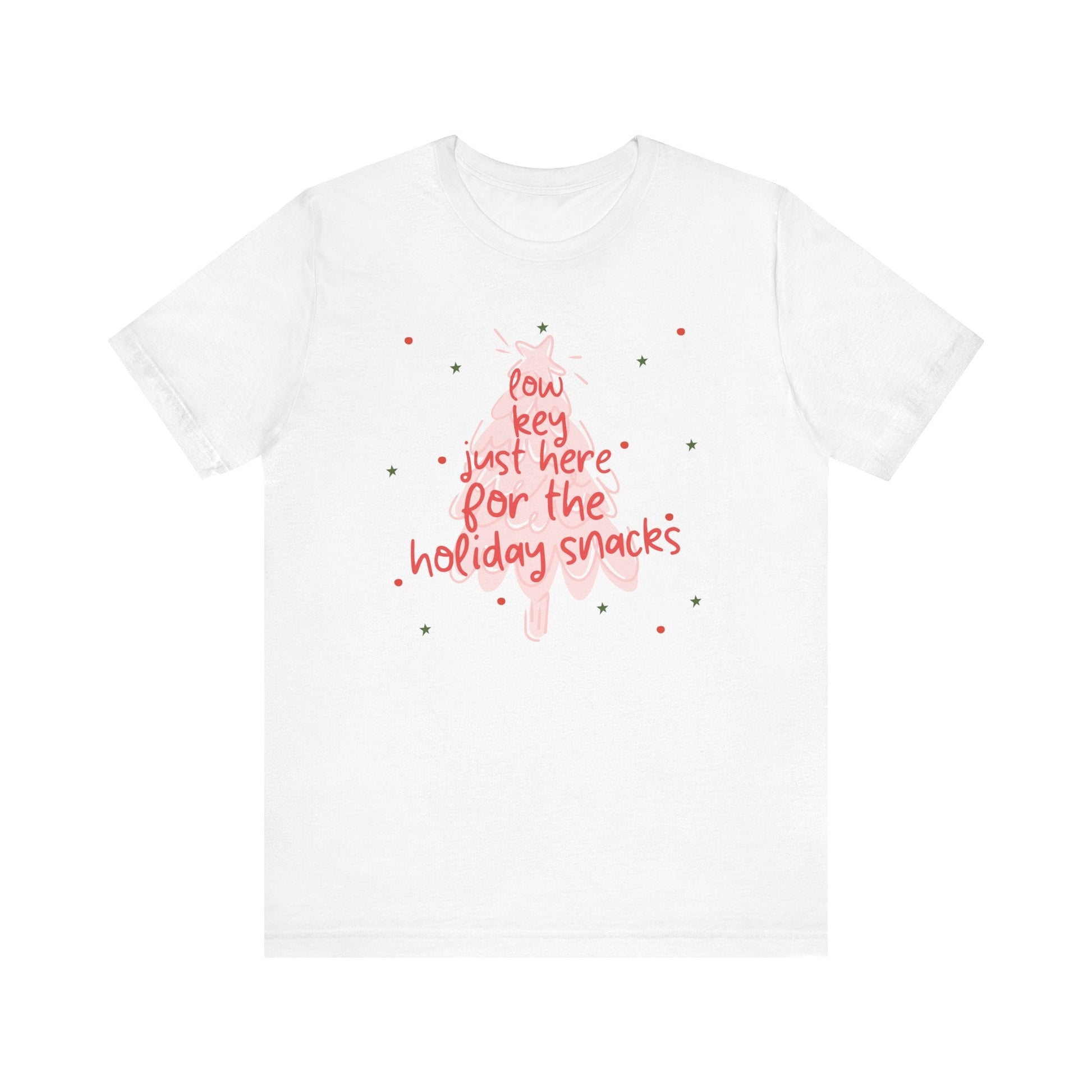"Low Key Just Here for the Holiday Snacks" Teacher T-shirt - Teacher Care Crate - T-Shirt