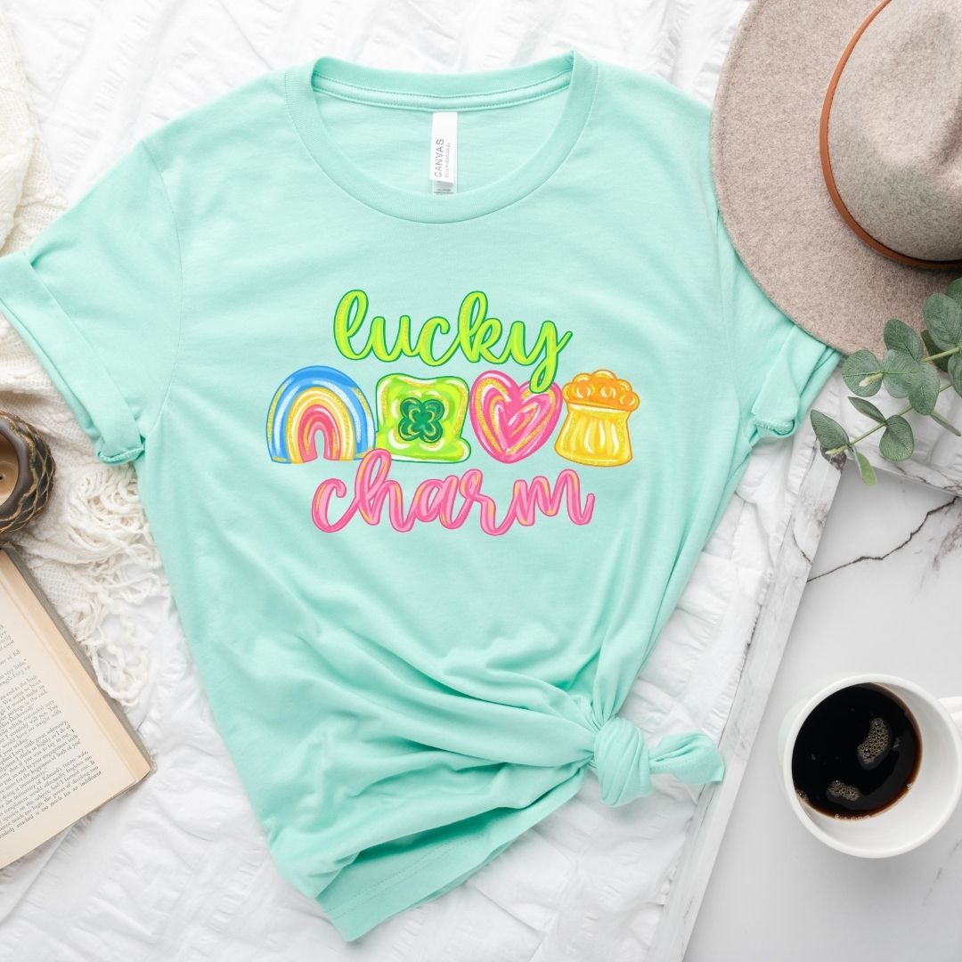 "Lucky Charm" Bright Teacher T-shirt - Teacher Care Crate - T-Shirt