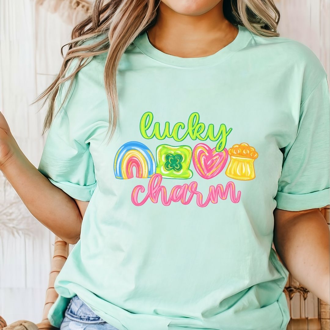 "Lucky Charm" Bright Teacher T-shirt - Teacher Care Crate - T-Shirt