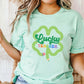 "Lucky Teacher" Pencil - Shamrock Teacher T-shirt - Teacher Care Crate - T-Shirt