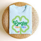 "Lucky Teacher" Pencil - Shamrock Teacher T-shirt - Teacher Care Crate - T-Shirt