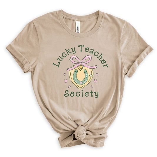 "Lucky Teacher Society" Teacher T-shirt - Teacher Care Crate - T-Shirt