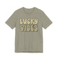 "Lucky Vibes" Checkered Teacher T-shirt - Teacher Care Crate - T-Shirt