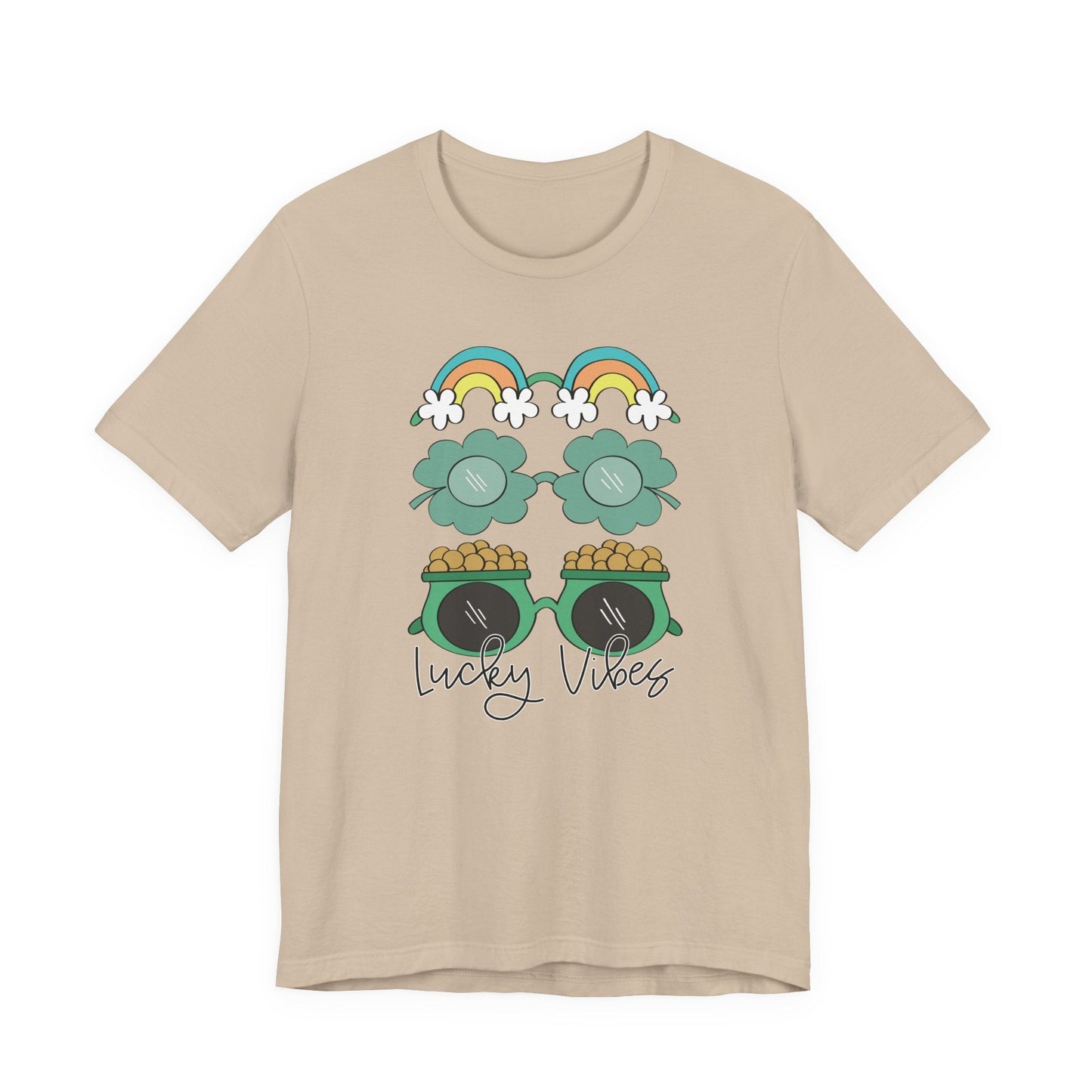 "Lucky Vibes" Glasses Teacher T-shirt - Teacher Care Crate - T-Shirt