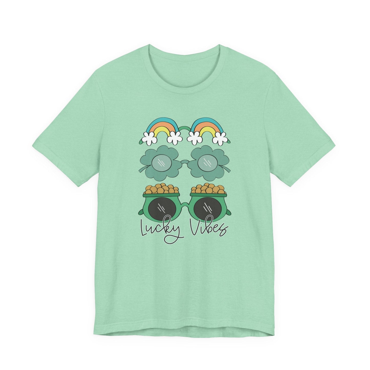 "Lucky Vibes" Glasses Teacher T-shirt - Teacher Care Crate - T-Shirt