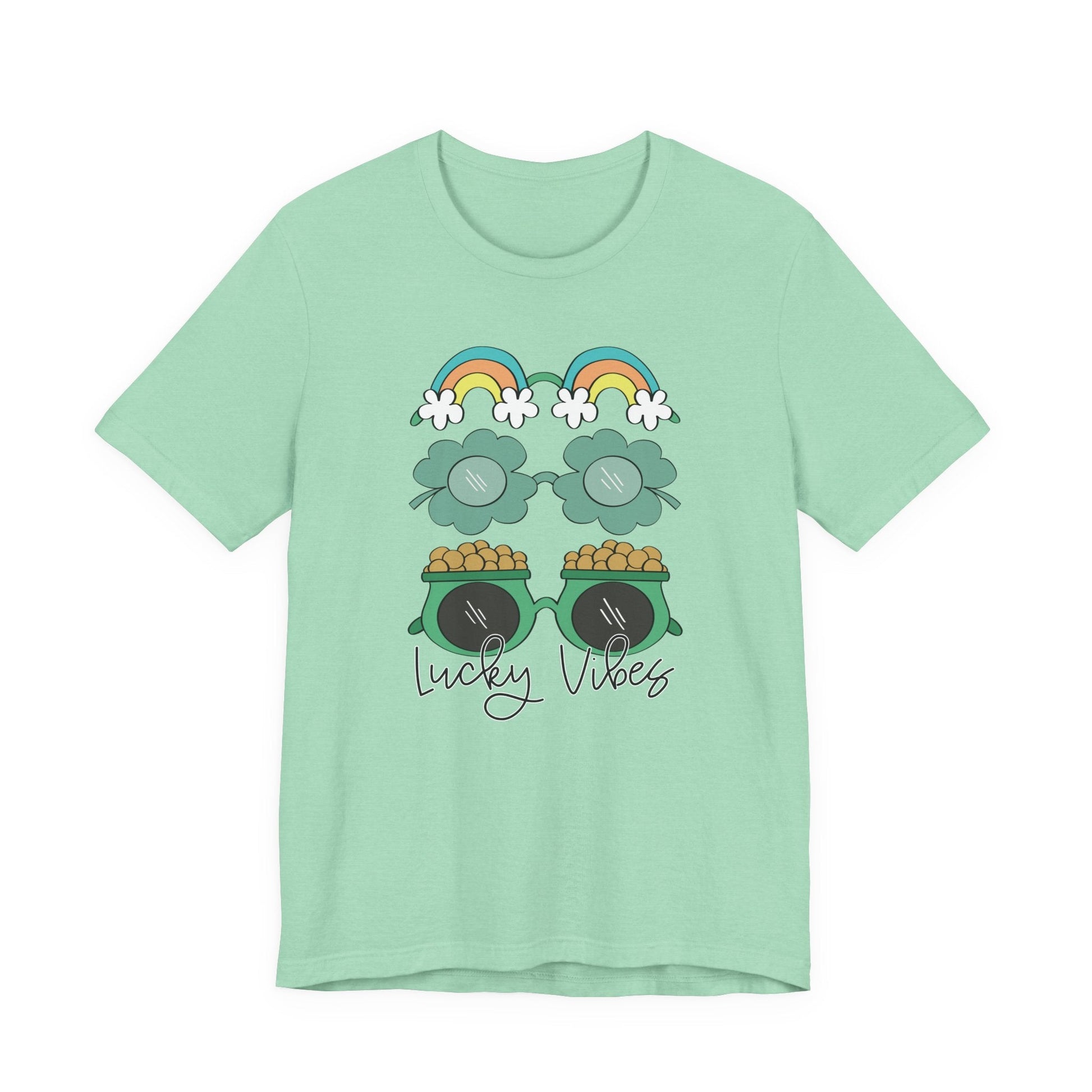 "Lucky Vibes" Glasses Teacher T-shirt - Teacher Care Crate - T-Shirt