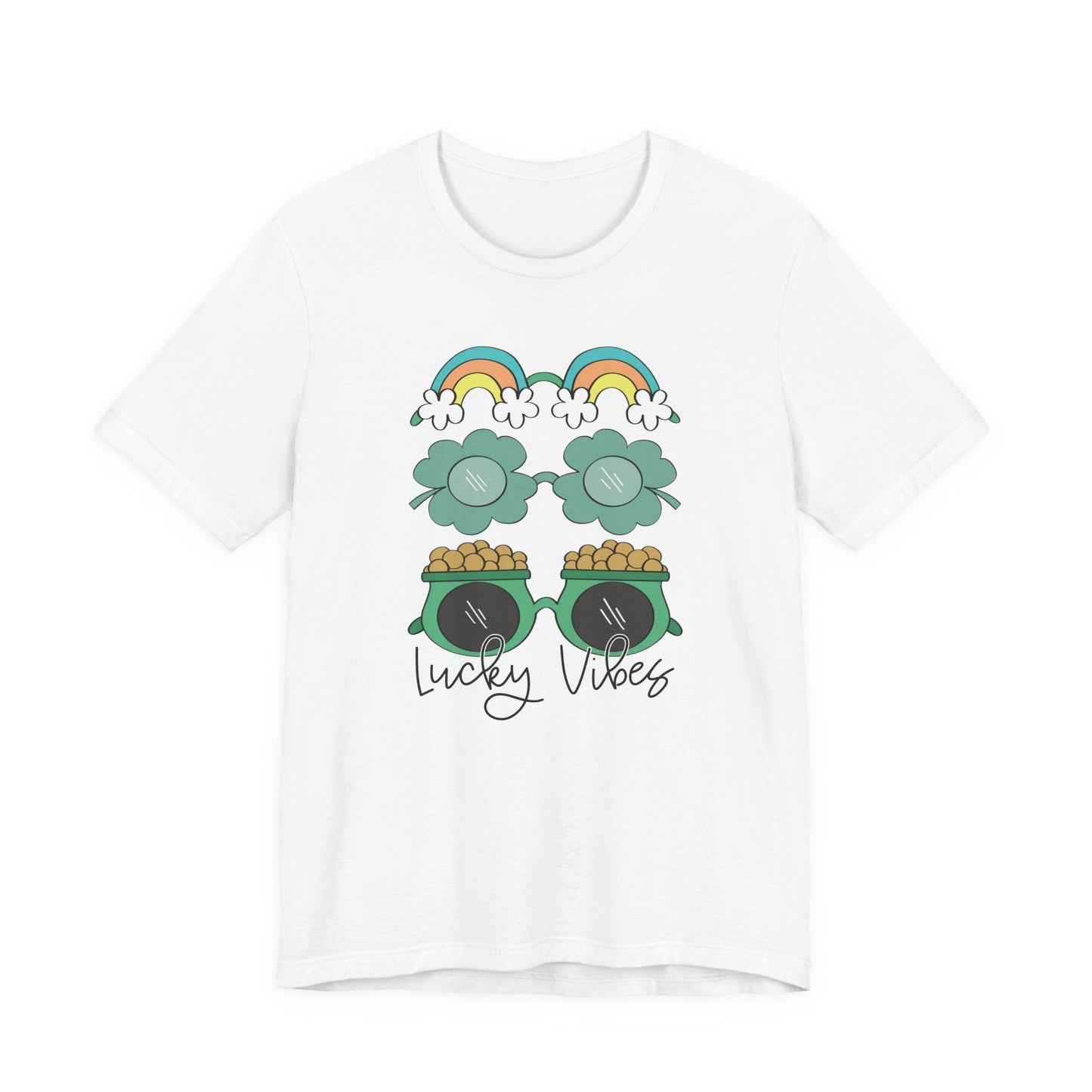 "Lucky Vibes" Glasses Teacher T-shirt - Teacher Care Crate - T-Shirt