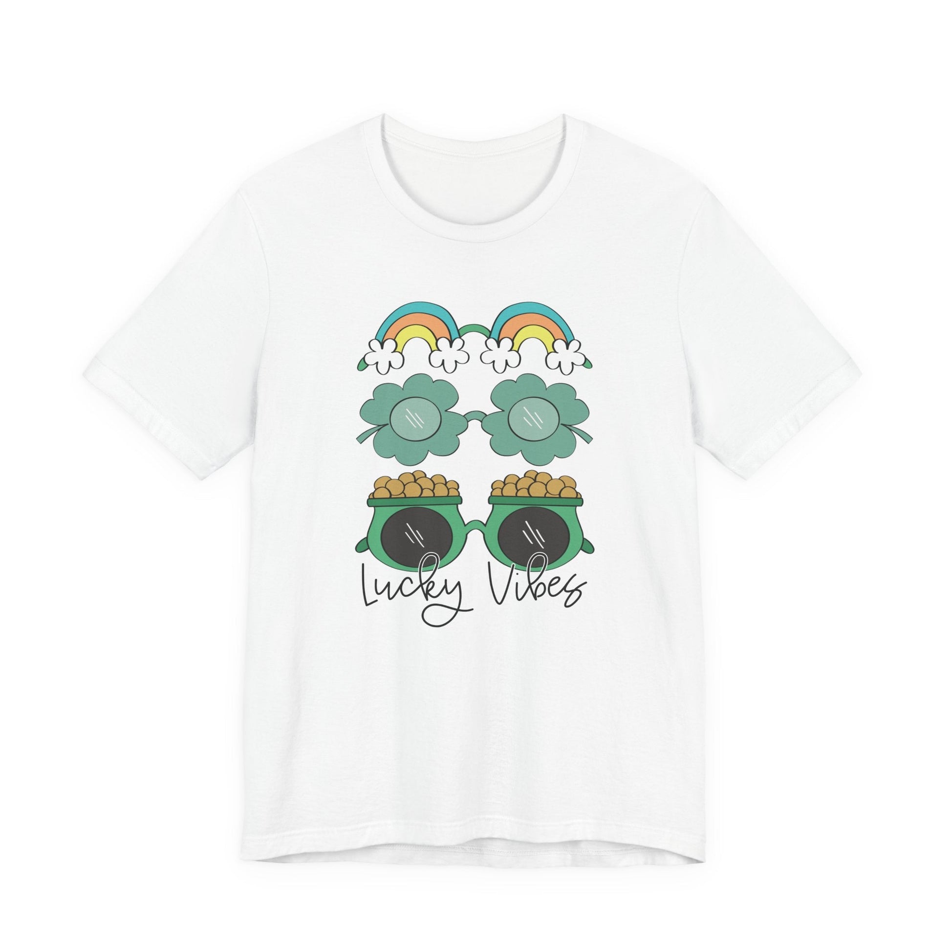 "Lucky Vibes" Glasses Teacher T-shirt - Teacher Care Crate - T-Shirt
