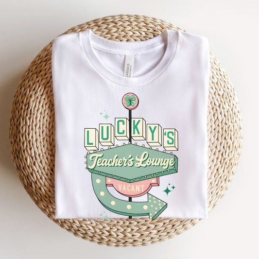 "Lucky's Teacher's Lounge" Teacher T-shirt - Teacher Care Crate - T-Shirt