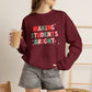 "Making Students Bright" Holiday Teacher Sweatshirt - Teacher Care Crate-Sweatshirt