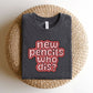 "New Pencils Who Dis" Funny Teacher T-shirt - Teacher Care Crate-T-Shirt
