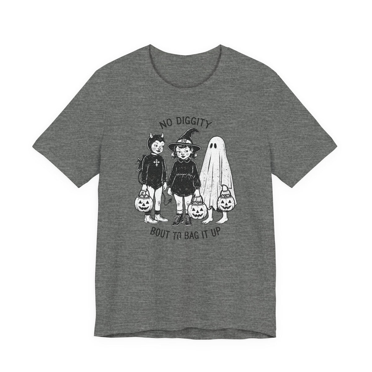 "No Diggity Bout to Bag It Up" Funny Halloween Teacher T-shirt - Teacher Care Crate-T-Shirt