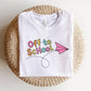 "Off to School" Paper Airplane Teacher T-shirt - Teacher Care Crate-T-Shirt