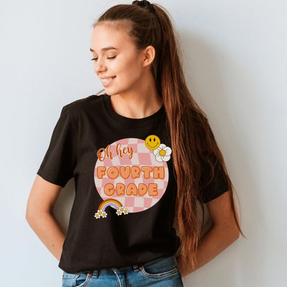 "Oh Hey Fourth Grade" Teacher T-shirt - Teacher Care Crate - T-Shirt