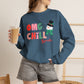 "OMG Chill Bruh" Holiday Teacher Sweatshirt - Teacher Care Crate-Sweatshirt
