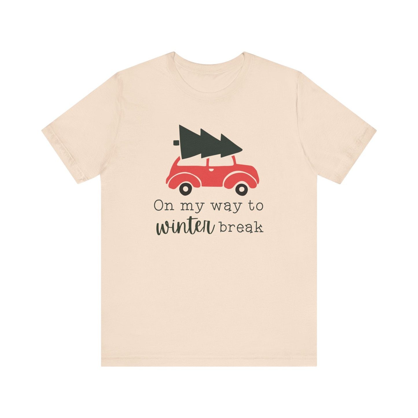 "On My Way To Winter Break" Car Teacher T-shirt - Teacher Care Crate - T-Shirt