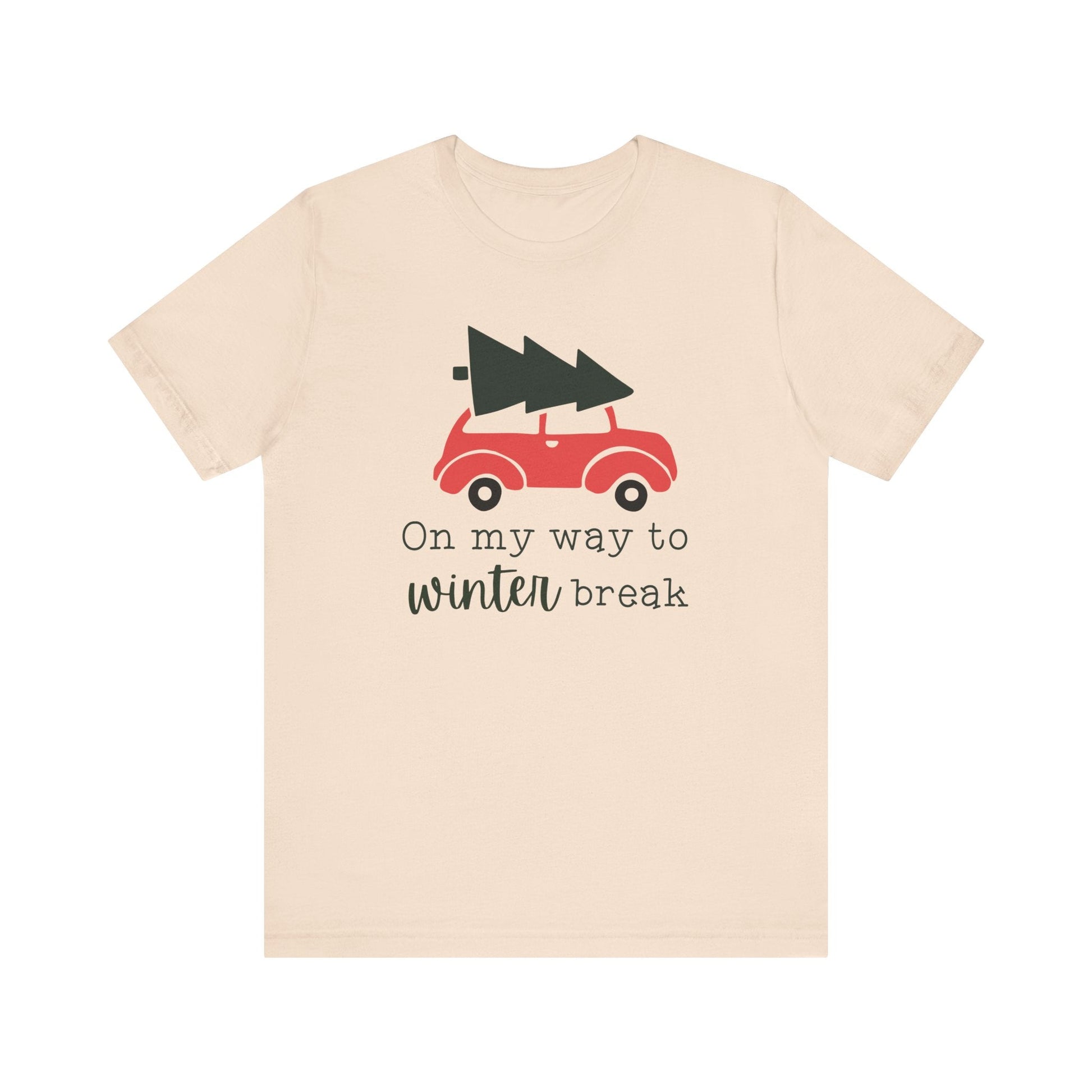"On My Way To Winter Break" Car Teacher T-shirt - Teacher Care Crate - T-Shirt