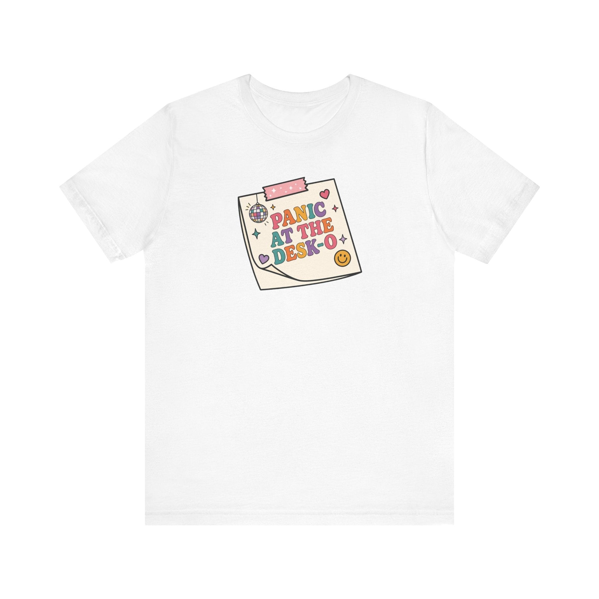 "Panic at The Desk-o" Funny Teacher T-shirt - Teacher Care Crate-T-Shirt