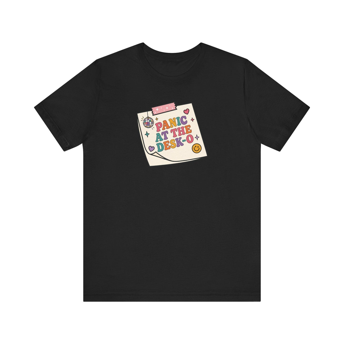 "Panic at The Desk-o" Funny Teacher T-shirt - Teacher Care Crate-T-Shirt