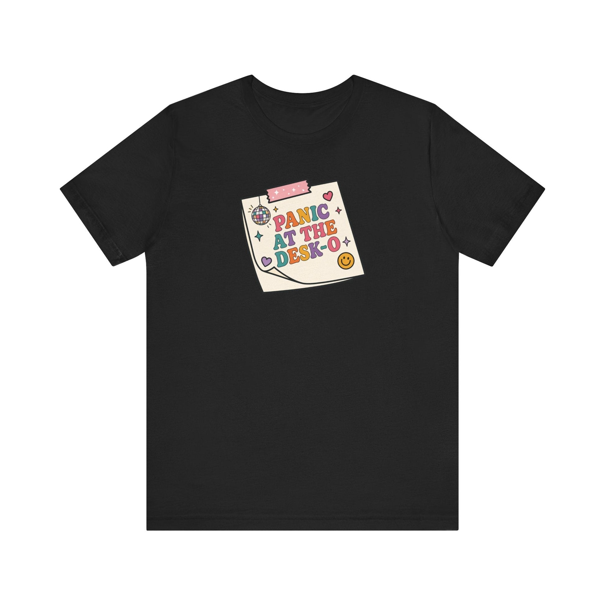"Panic at The Desk-o" Funny Teacher T-shirt - Teacher Care Crate-T-Shirt