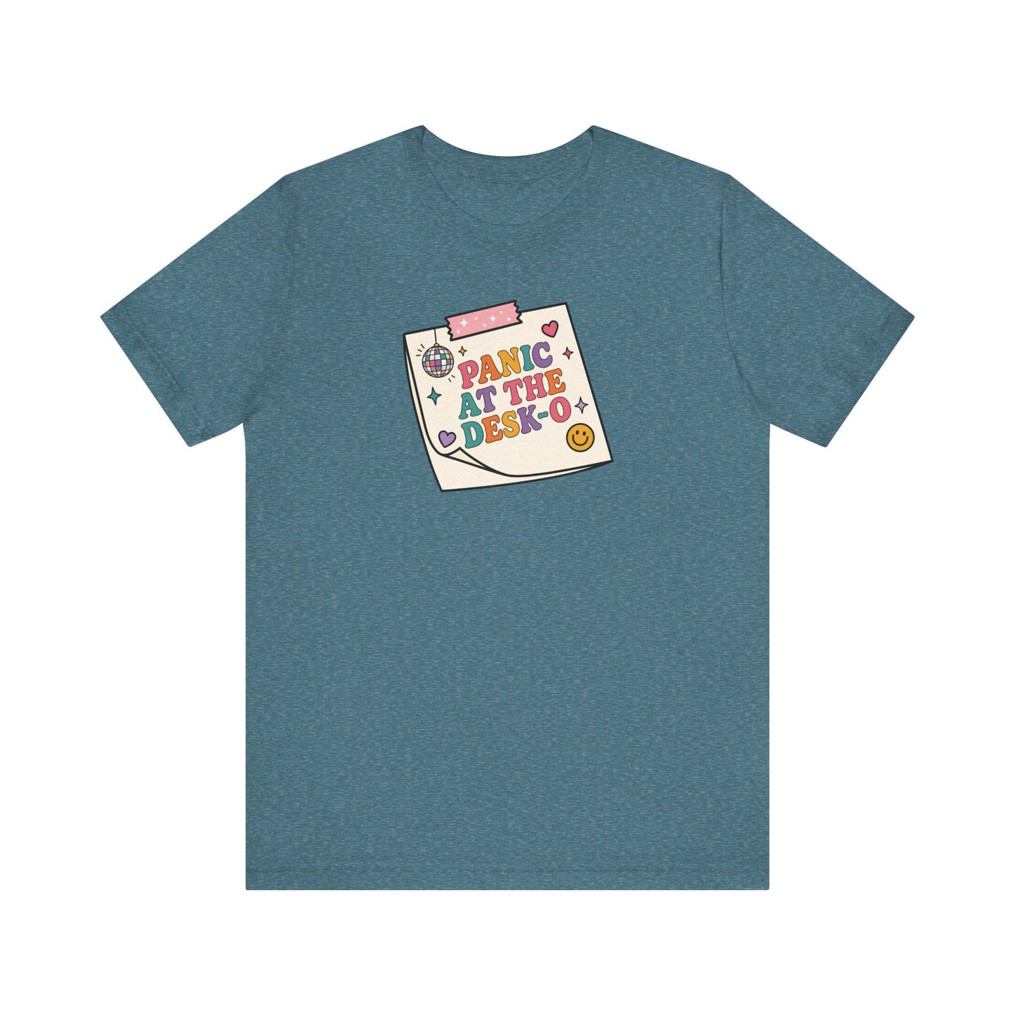 "Panic at The Desk-o" Funny Teacher T-shirt - Teacher Care Crate-T-Shirt