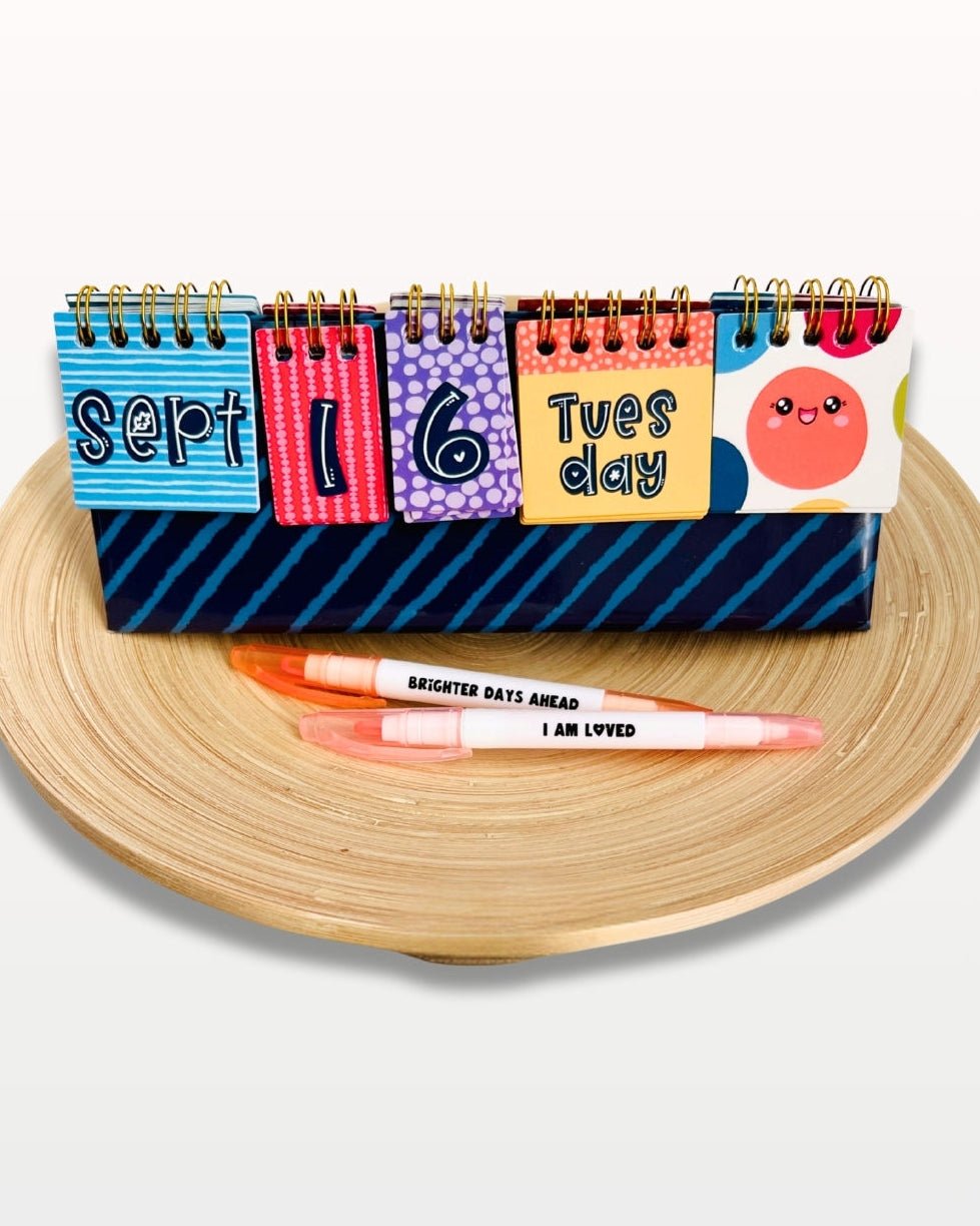 Perpetual Desk Calendar - Teacher Care Crate - 