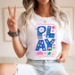 "PLAY" Whimsical Teacher T-shirt - Teacher Care Crate-T-Shirt