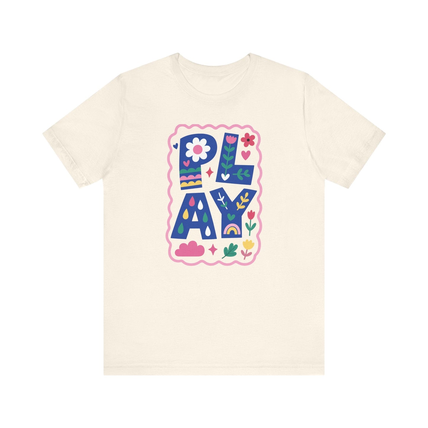 "PLAY" Whimsical Teacher T-shirt - Teacher Care Crate-T-Shirt