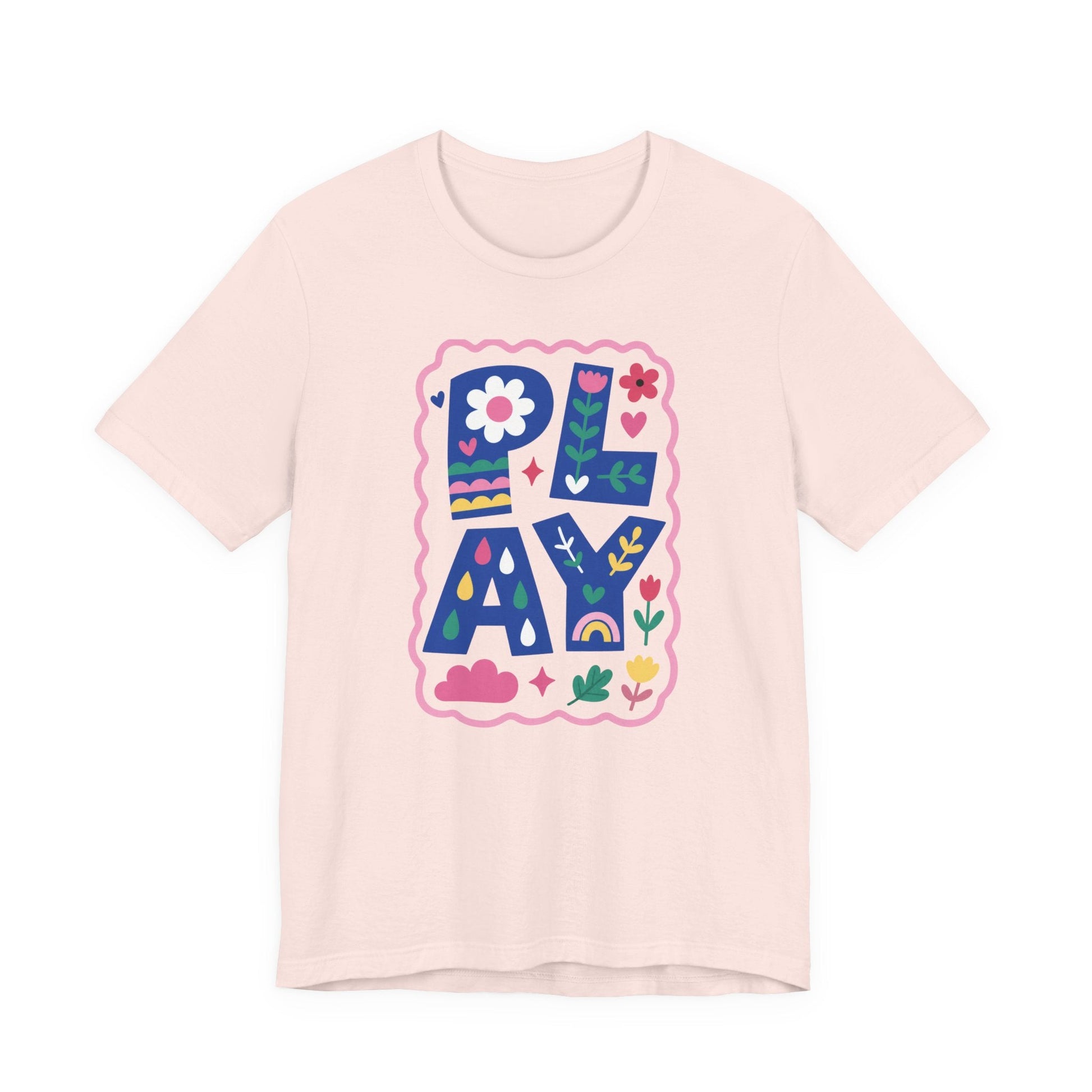 "PLAY" Whimsical Teacher T-shirt - Teacher Care Crate-T-Shirt