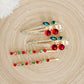 Rhinestone Cherry Hair Clips - Teacher Care Crate - 