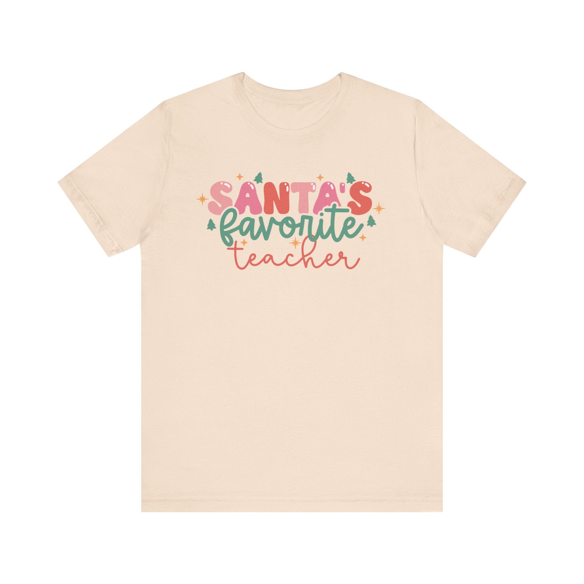 "Santa's Favorite Teacher" Festive Teacher T-shirt - Teacher Care Crate - T-Shirt