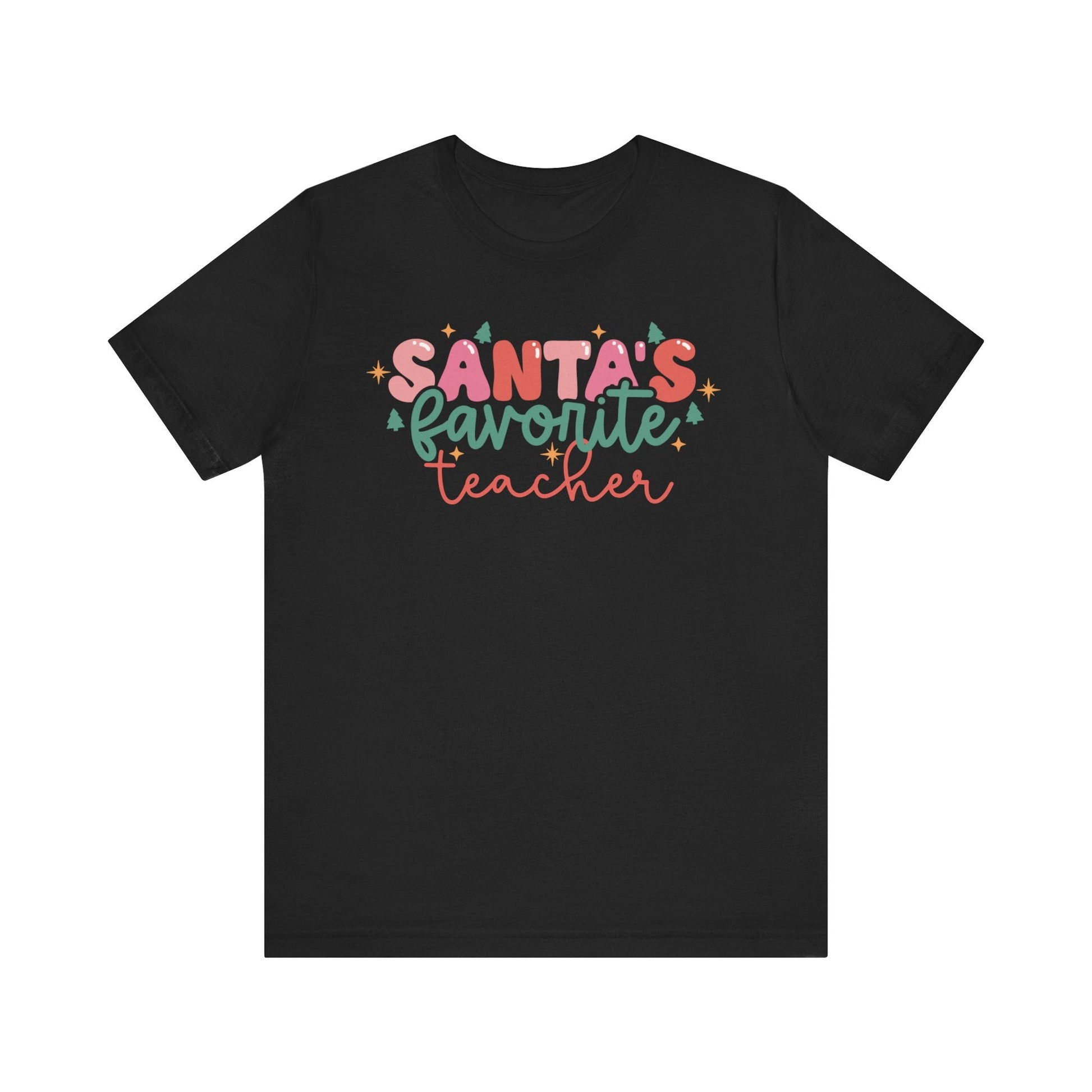 "Santa's Favorite Teacher" Festive Teacher T-shirt - Teacher Care Crate - T-Shirt
