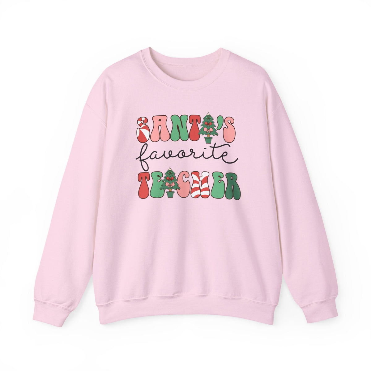 "Santa's Favorite Teacher" Teacher Sweatshirt - Teacher Care Crate-Sweatshirt