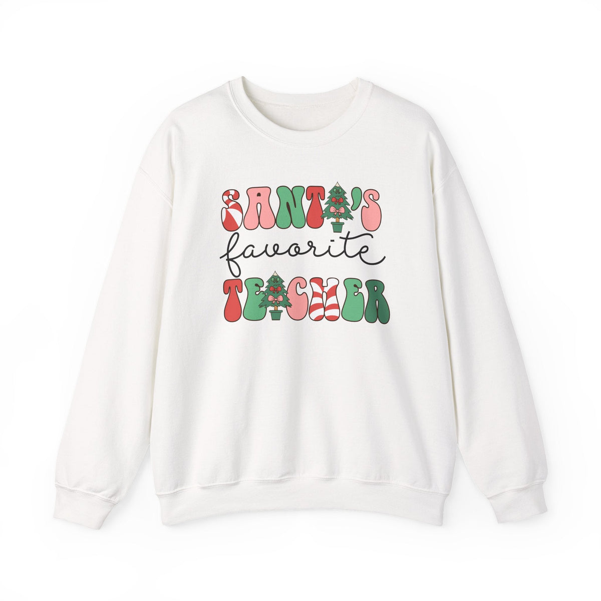 "Santa's Favorite Teacher" Teacher Sweatshirt - Teacher Care Crate-Sweatshirt
