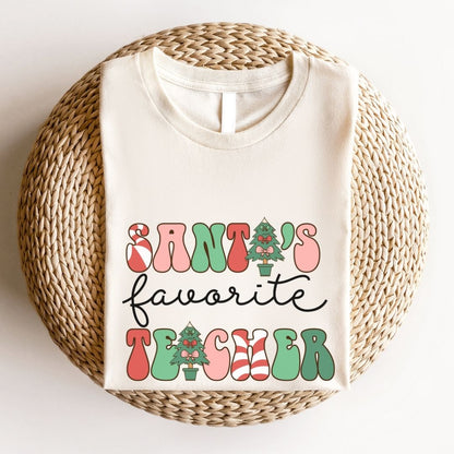 "Santa's Favorite Teacher" Teacher T-shirt - Teacher Care Crate - T-Shirt
