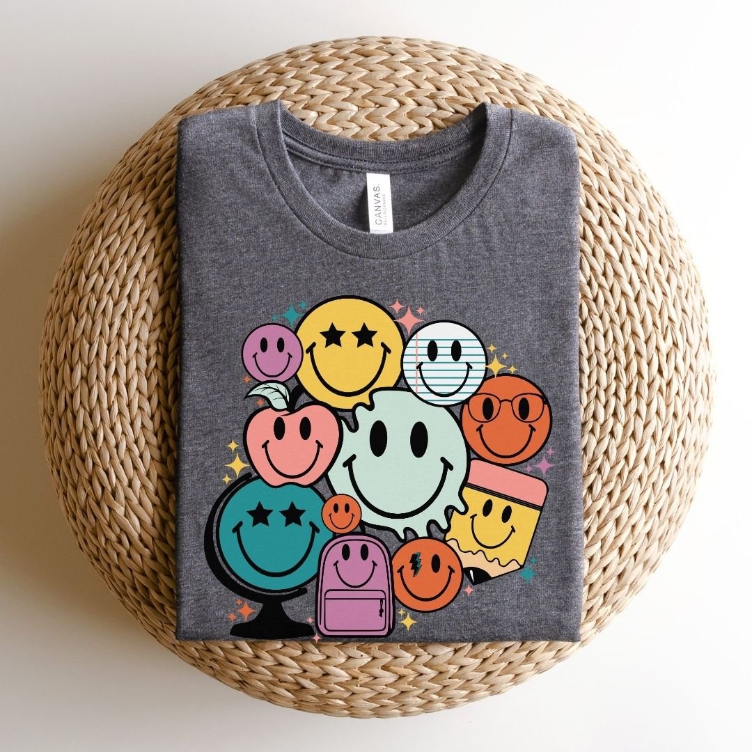 "School Smileys" Teacher T-shirt - Teacher Care Crate - T-Shirt