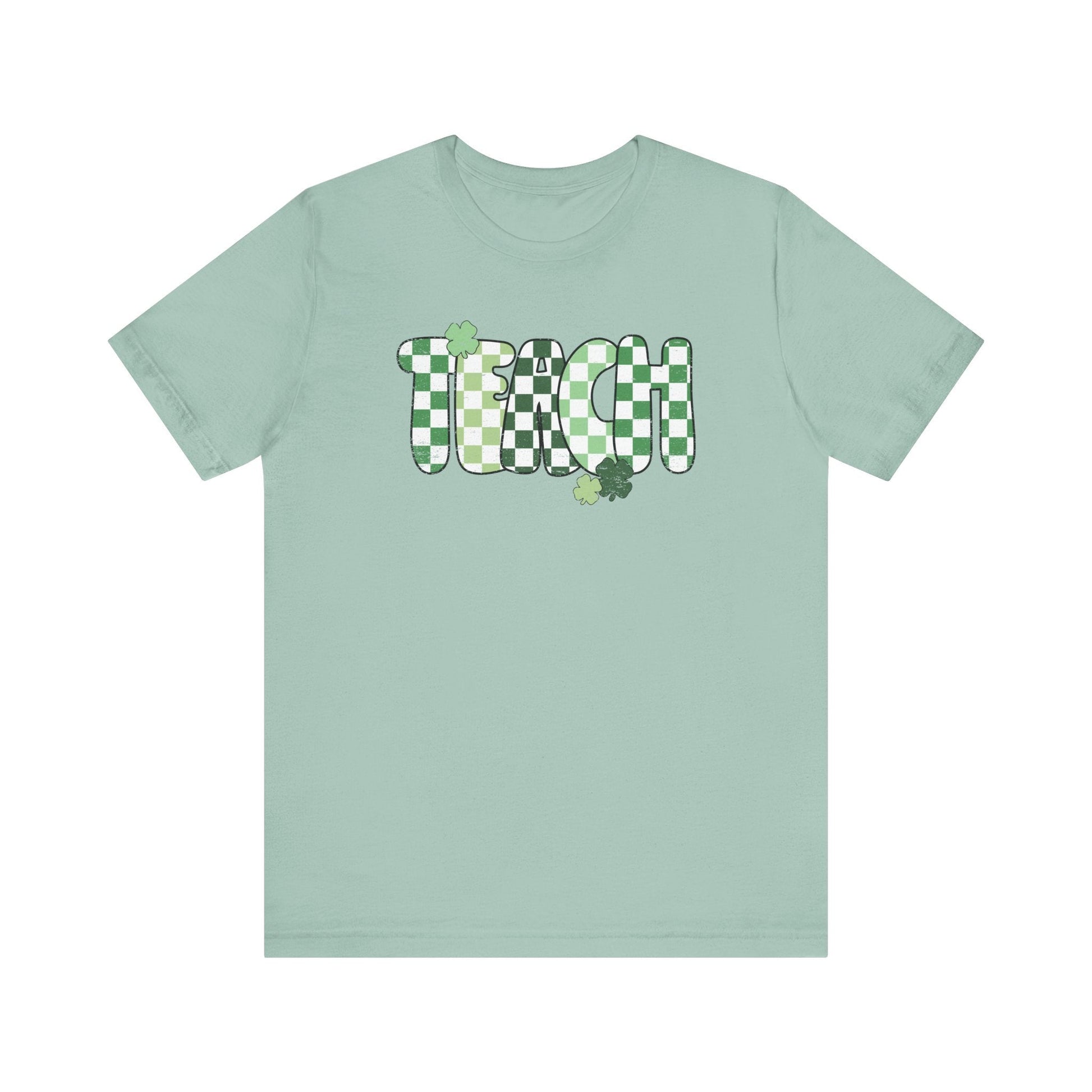 "Shamrock Teach" Vintage Teacher T-shirt - Teacher Care Crate - T-Shirt