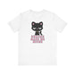 "Snacks Make Me Nicer" Black Cat Teacher T-shirt - Teacher Care Crate-T-Shirt