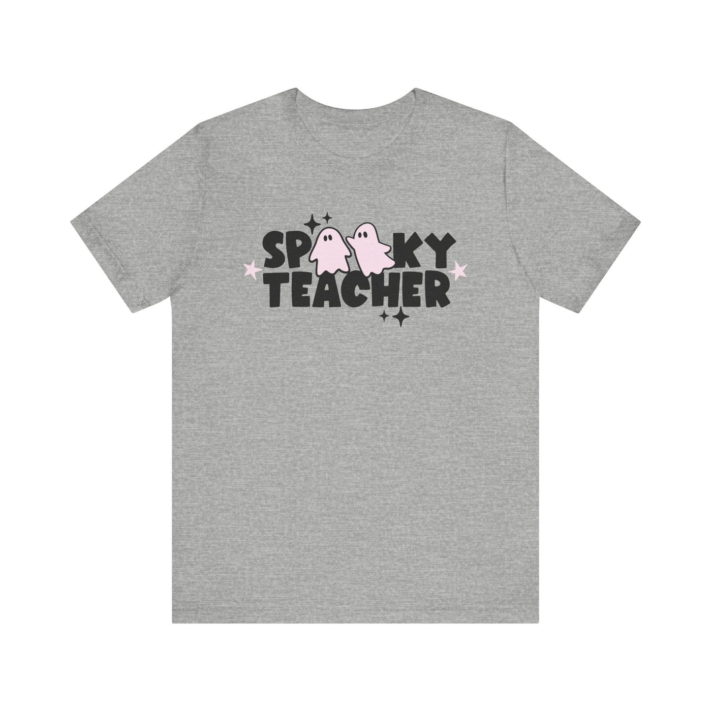 "Spooky Teacher" Block Letter Halloween Teacher T-shirt - Teacher Care Crate - T-Shirt