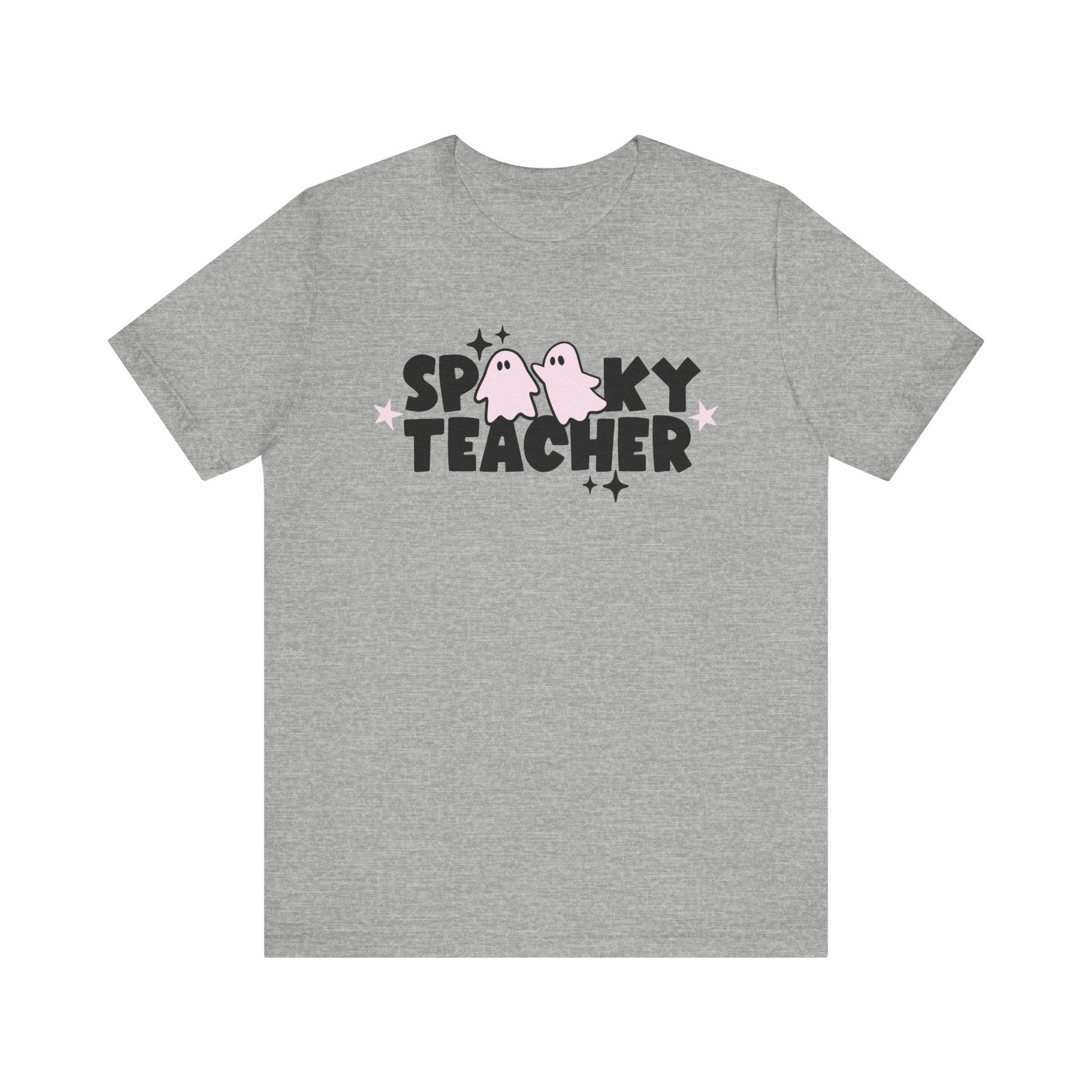 "Spooky Teacher" Block Letter Halloween Teacher T-shirt - Teacher Care Crate - T-Shirt