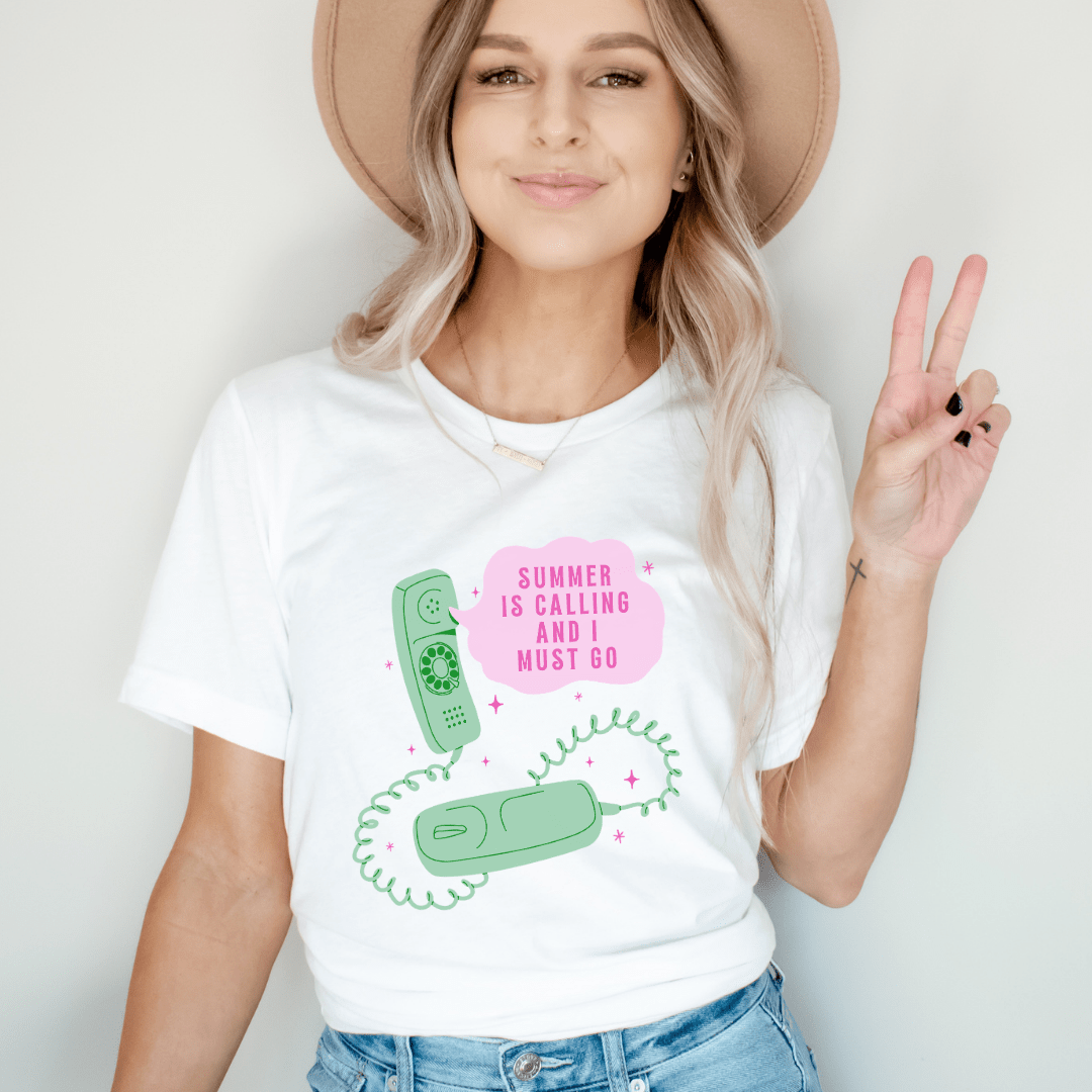"Summer Is Calling And I Must Go" Teacher T-shirt - Teacher Care Crate - T-Shirt