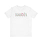 "Teach" Coquette Pattern Teacher T-shirt - Teacher Care Crate - T-Shirt