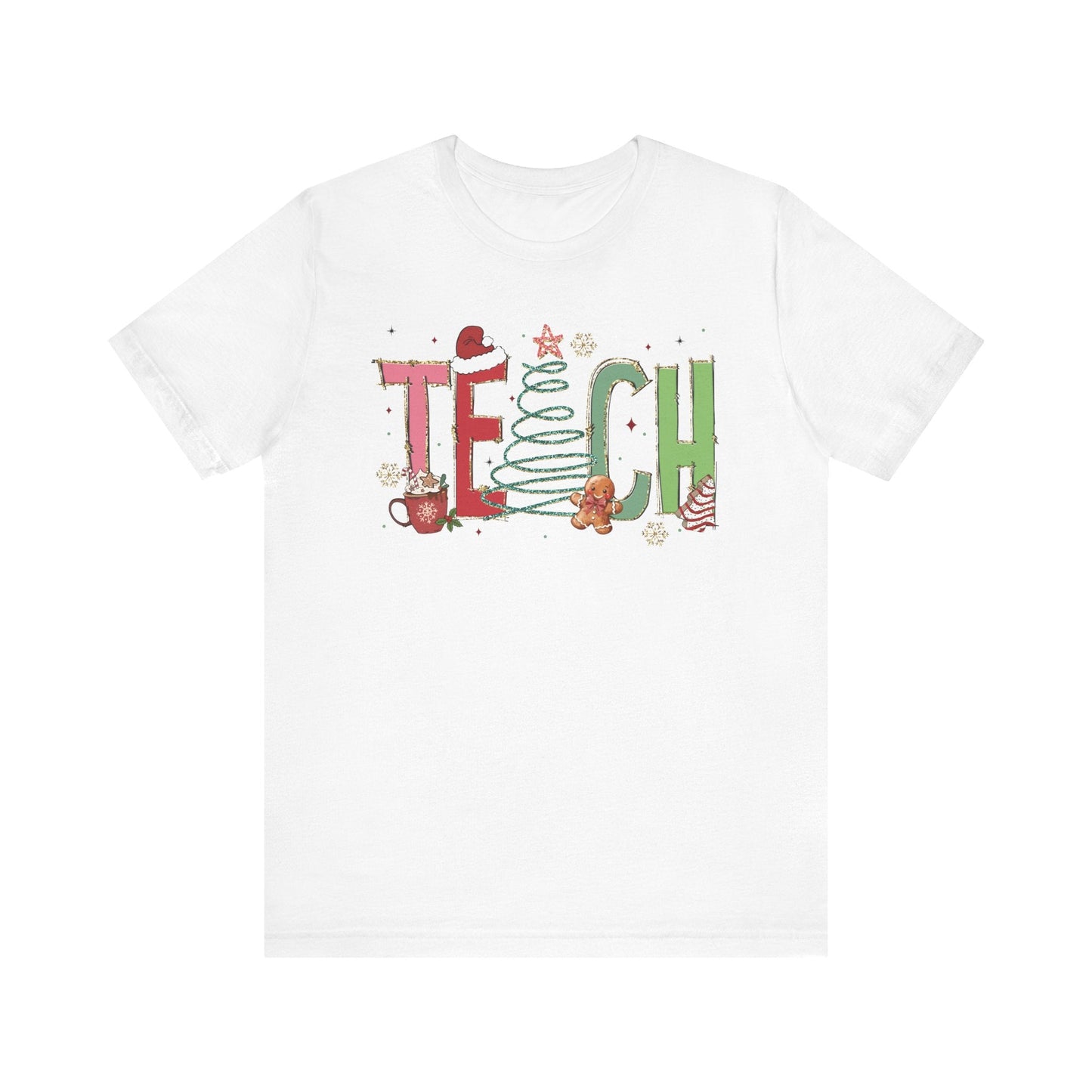 "TEACH" Festive Teacher T-shirt - Teacher Care Crate - T-Shirt