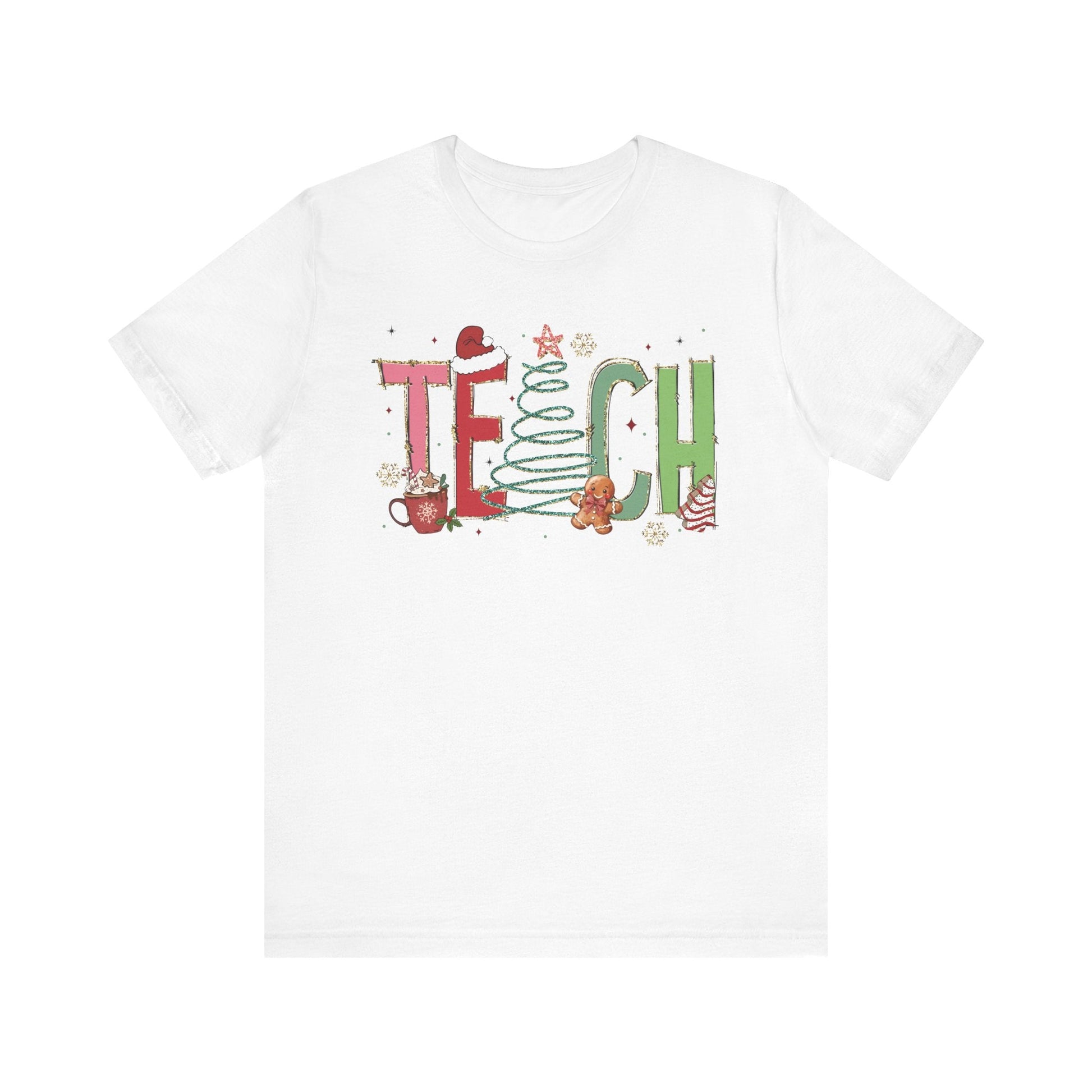 "TEACH" Festive Teacher T-shirt - Teacher Care Crate - T-Shirt