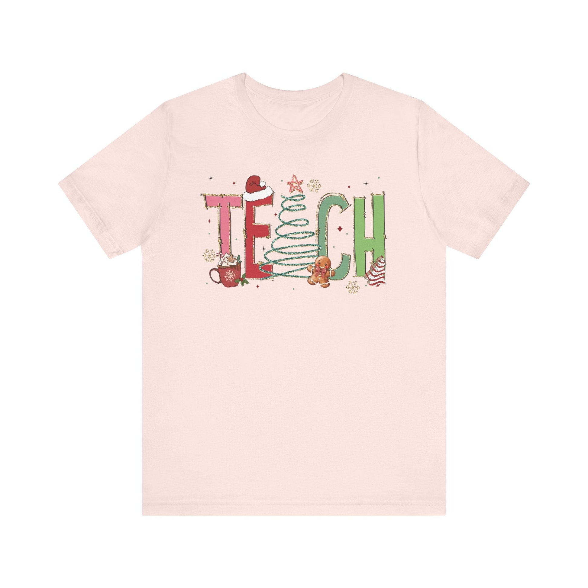 "TEACH" Festive Teacher T-shirt - Teacher Care Crate - T-Shirt