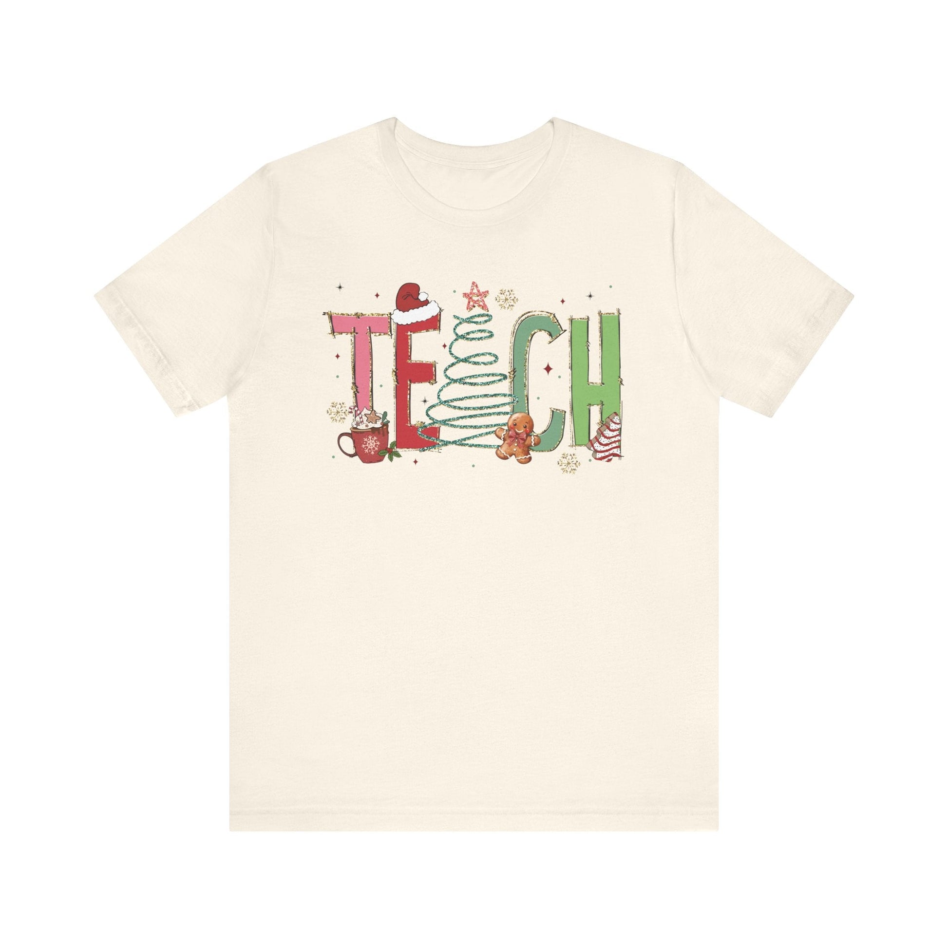 "TEACH" Festive Teacher T-shirt - Teacher Care Crate - T-Shirt