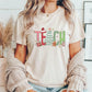 "TEACH" Festive Teacher T-shirt - Teacher Care Crate - T-Shirt