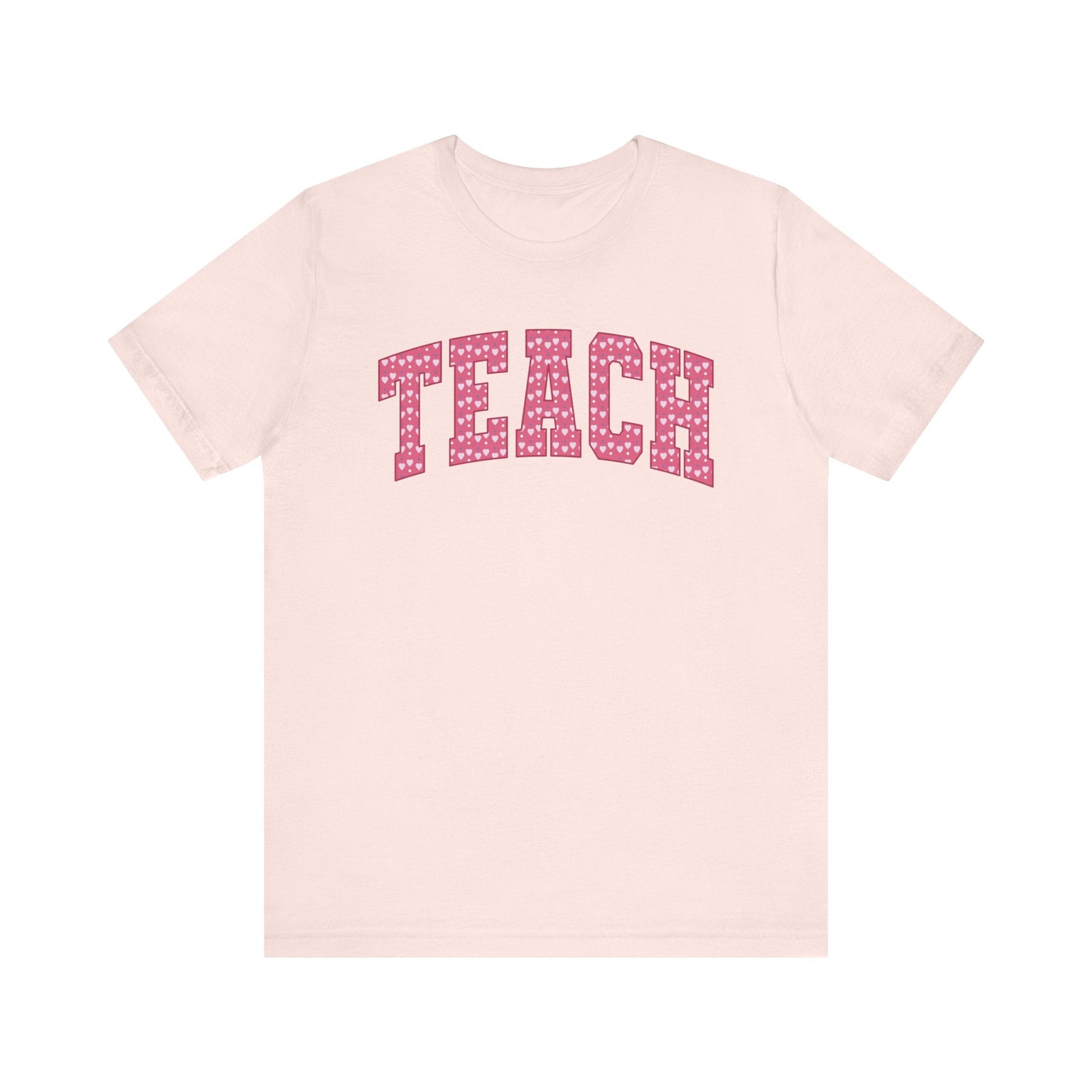 Teacher T-Shirt For Women - "Teach Inspire" Graphic Tee, Purple, Medium