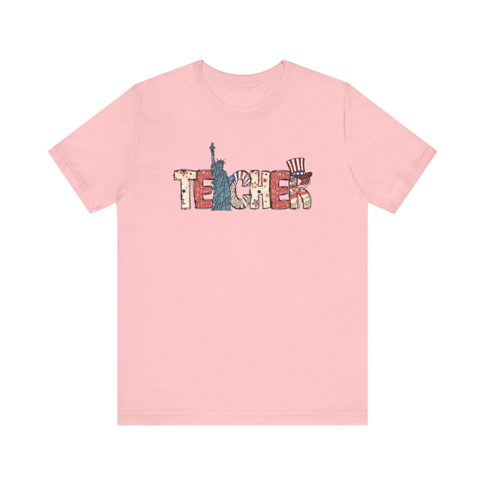 "Teacher" 4th of July Teacher T-shirt - Teacher Care Crate - T-Shirt