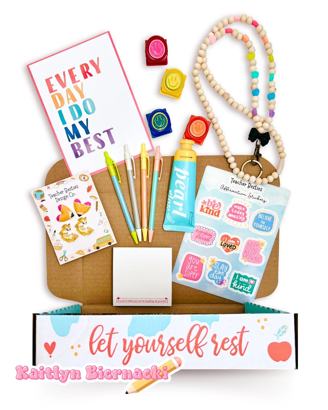 Teacher Besties Care Crate - Teacher Care Crate - 